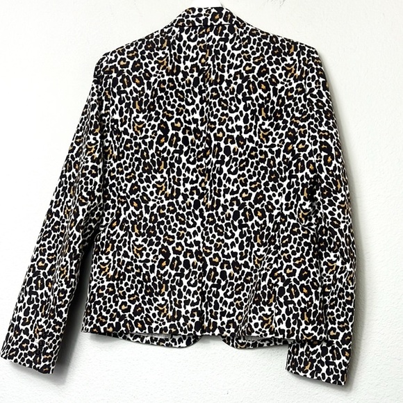 JCrew Leopard Print Women's Two Button Blazer - Picture 4 of 10